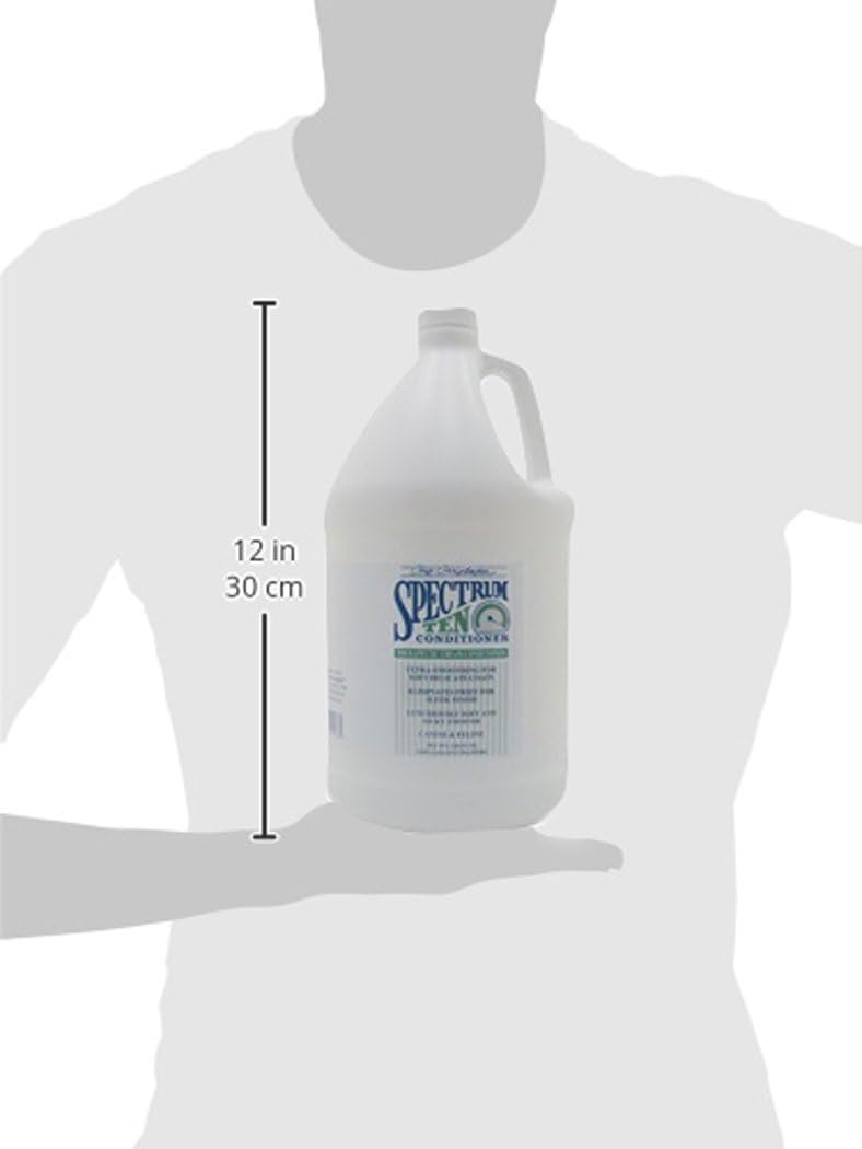 image:imageChris Christensen Spectrum Ten Dog Conditioner Groom Like a Professional Gentle Cleansing Leaves Coat Soft amp Silky Gorgeous Shine Made in the USA 473mlGallon