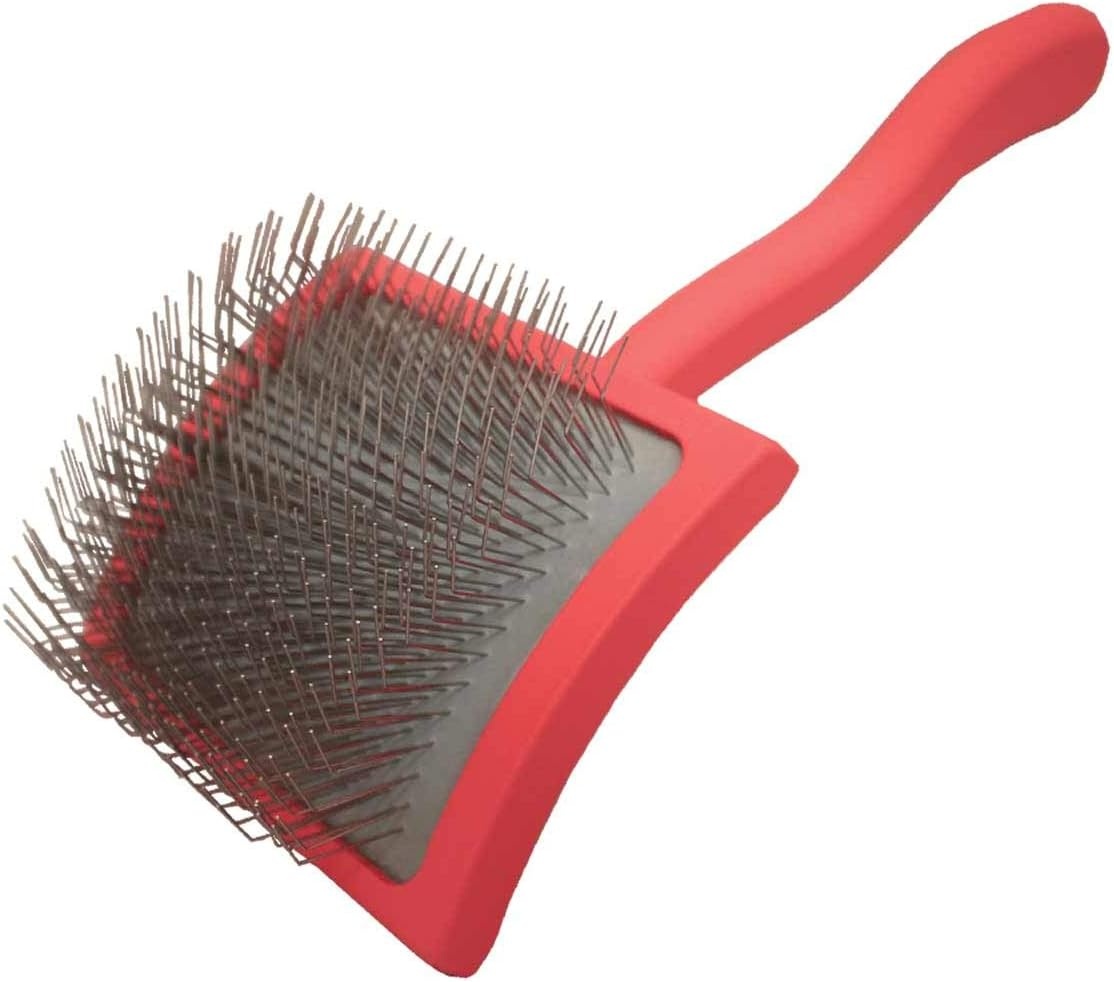 image:imageChris Christensen amp Jelly Pet Bundle Big G Slicker Brush Large Teal Grooming Loop Purple Grooming Loop Groom Like a Professional Made in USA