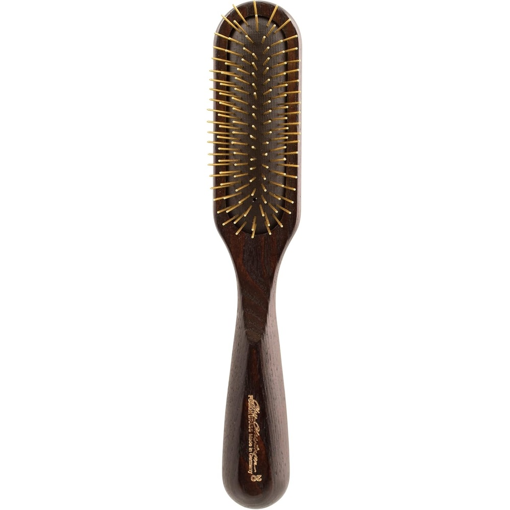 image:imageChris Christensen 20 mm Oblong Pin Dog Brush Fusion Series Groom Like a Professional Brass Pins 100 Static Free Ground and Polished Tips20mm