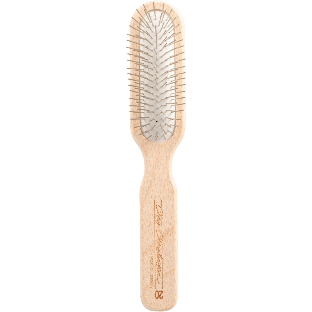 image:imageChris Christensen 20 mm Oblong Pin Dog Brush Original Series Groom Like a Professional Stainless Steel Pins Lightweight Beech Wood Body Ground and Polished TipsBrown