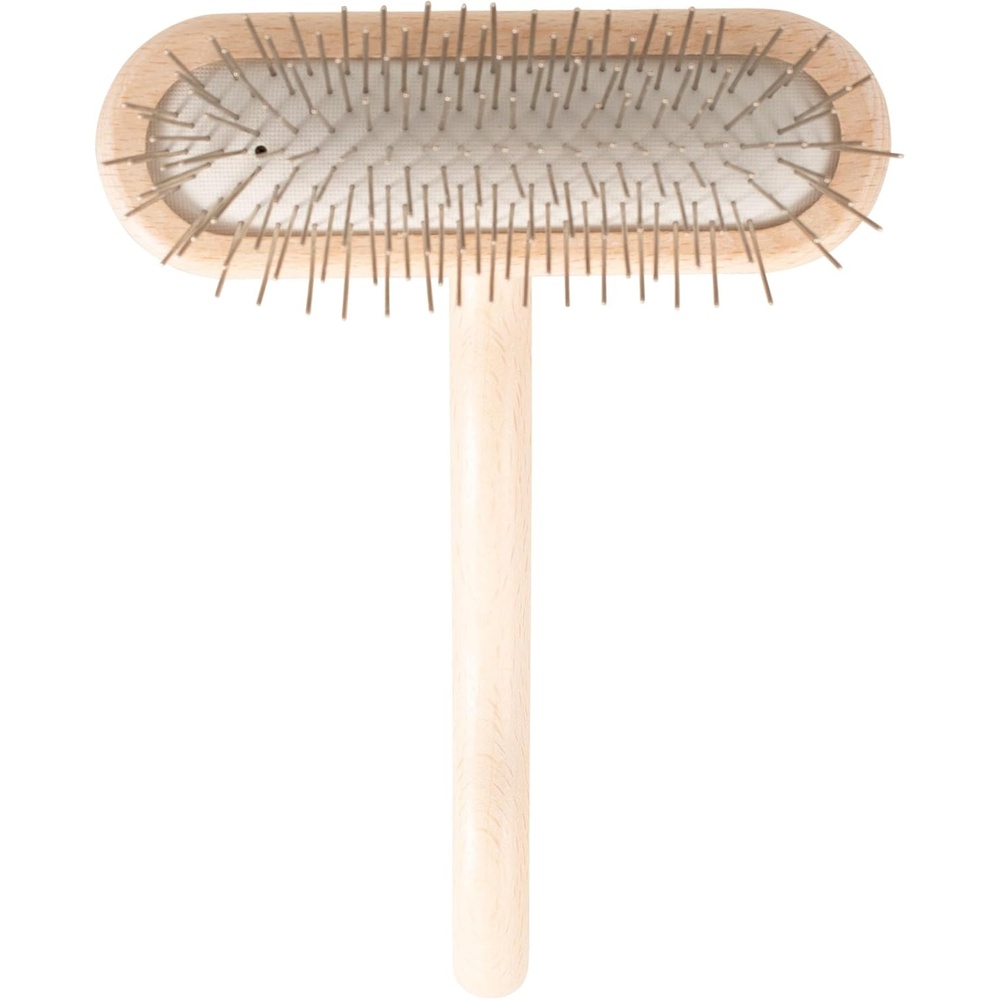 image:imageChris Christensen Original Series 27 mm TBrush Dog amp Cat Grooming Brush Groom Like a Professional Stainless Steel Pins Lightweight Beech Wood Body Ground and Polished Tips27mmRegular