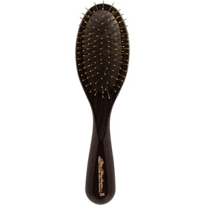 image:imageChris Christensen 20 mm Pocket Oval Pin Dog Brush Fusion Series Groom Like a Professional Brass Pins 100 Static Free Ground and Polished Tips Made in GermanyBrown