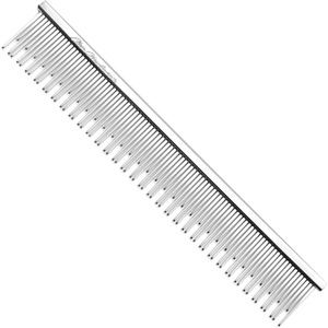 image:imageChris Christensen 6in CatCarding Dual Tooth Butter Comb Groom Like a Professional Rounded Corners Prevent Friction and Breakage Solid Brass Spin with Steel Teeth Chrome Finish