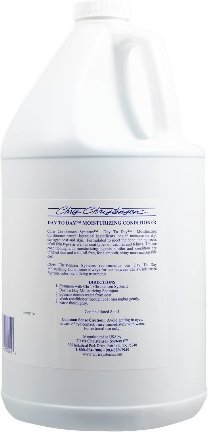 image:imageChris Christensen Day to Day Ultra Concentrated Dog Conditioner Makes up to 8 Bottles Groom Like a Professional Moisturizing All Coat Types for Daily Use Made in USA 1galGallon