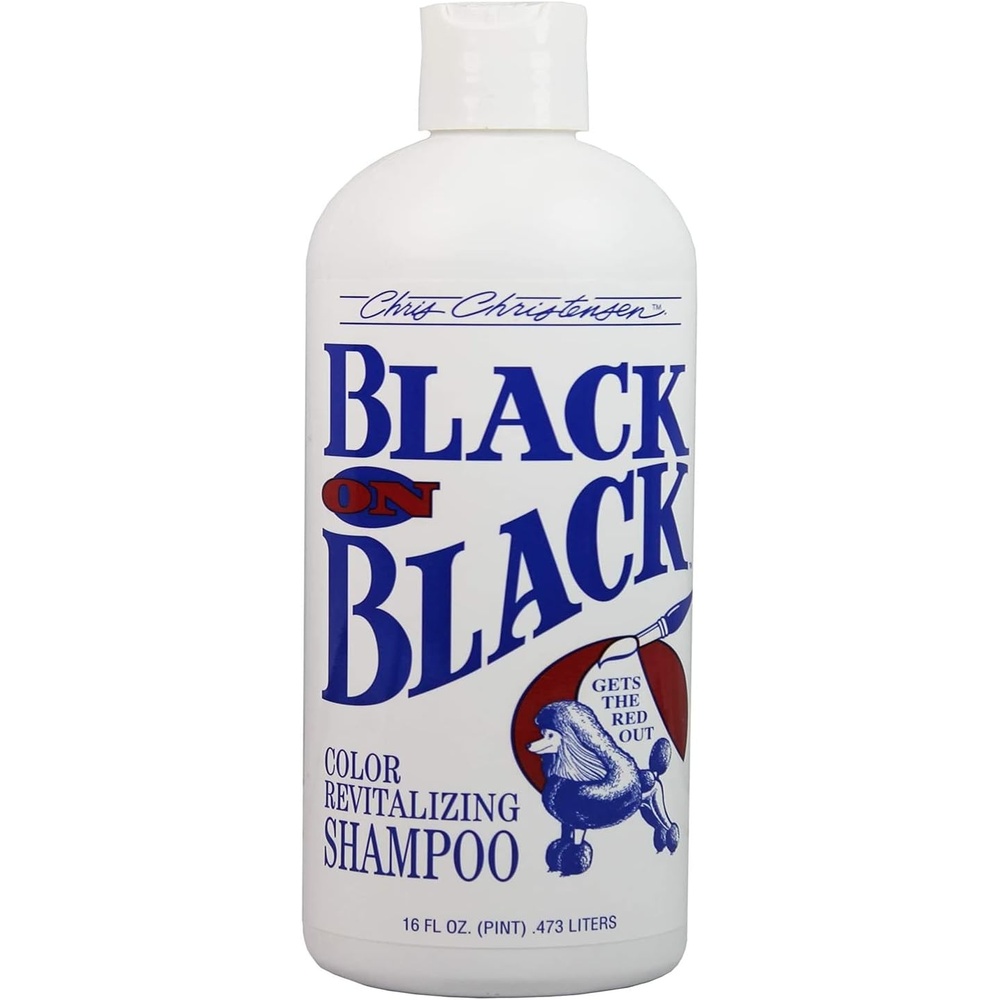 image:imageChris Christensen Pet Shampoo 16 oz Black on Black Color Revitalizing Shampoo Groom Like a Professional Restores Black Coats Not a Dye Lasts up to 4 Weeks Made in the USA16 oz