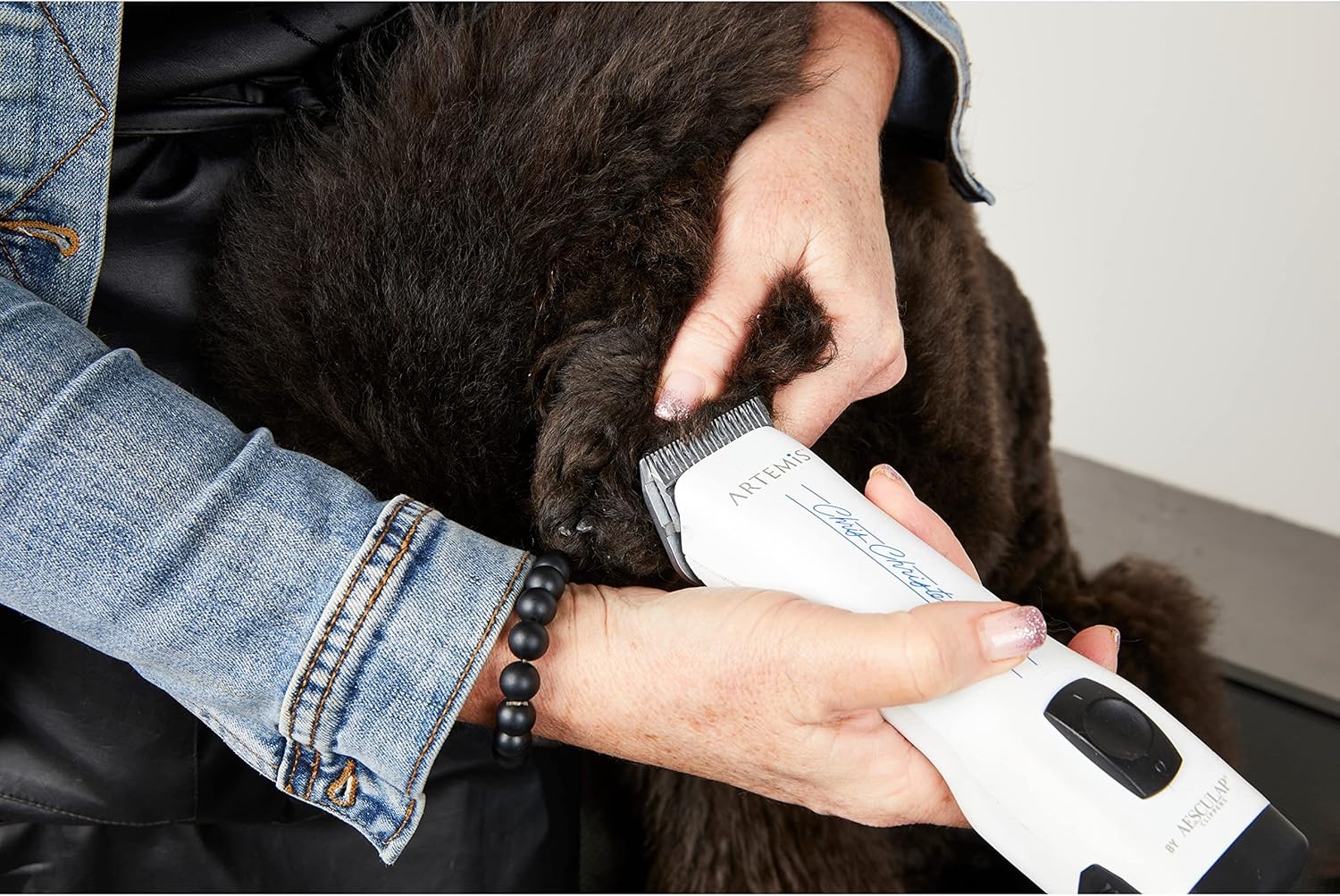 image:imageChris Christensen Artemis Dog Clipper Cordless Grooming 10 Blade Runs Quiet 63 db Lightweight 084 lbs 4Hours Run Time Lithuim Ion Battery Made in Germany White