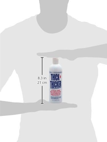 image:imageChris Christensen Thick N Thicker Response Foaming Protein Dog Conditioner Locks in Thickness amp Adds 400x The Volume ProVitamin Formula All Coat Types Made in USA 16 oz