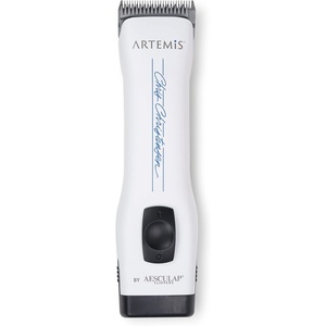 image:imageChris Christensen Artemis Dog Clipper Cordless Grooming 10 Blade Runs Quiet 63 db Lightweight 084 lbs 4Hours Run Time Lithuim Ion Battery Made in Germany White