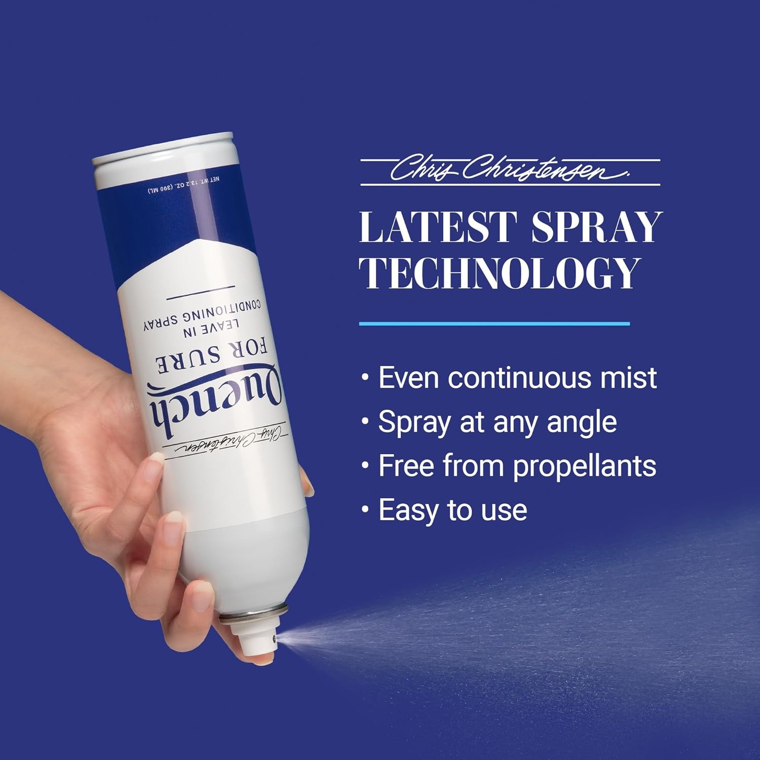 image:imageChris Christensen Quench Leave in Dog Conditioning Spray Groom Like a Professional Moisturize UV Protection Made in USA 132 oz