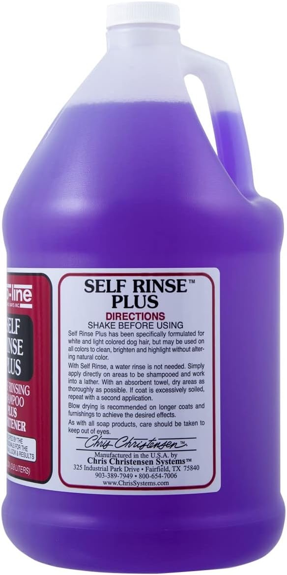 image:imageChris Christensen Gallon Liquid and Gallon Pump Dispenser Bundle Self Rinse Plus Dog Shampoo Brightens and Whitens Gallon Pump Dispenser Easily Dispenses No Mess