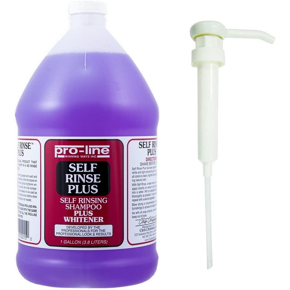 image:imageChris Christensen Gallon Liquid and Gallon Pump Dispenser Bundle Self Rinse Plus Dog Shampoo Brightens and Whitens Gallon Pump Dispenser Easily Dispenses No Mess
