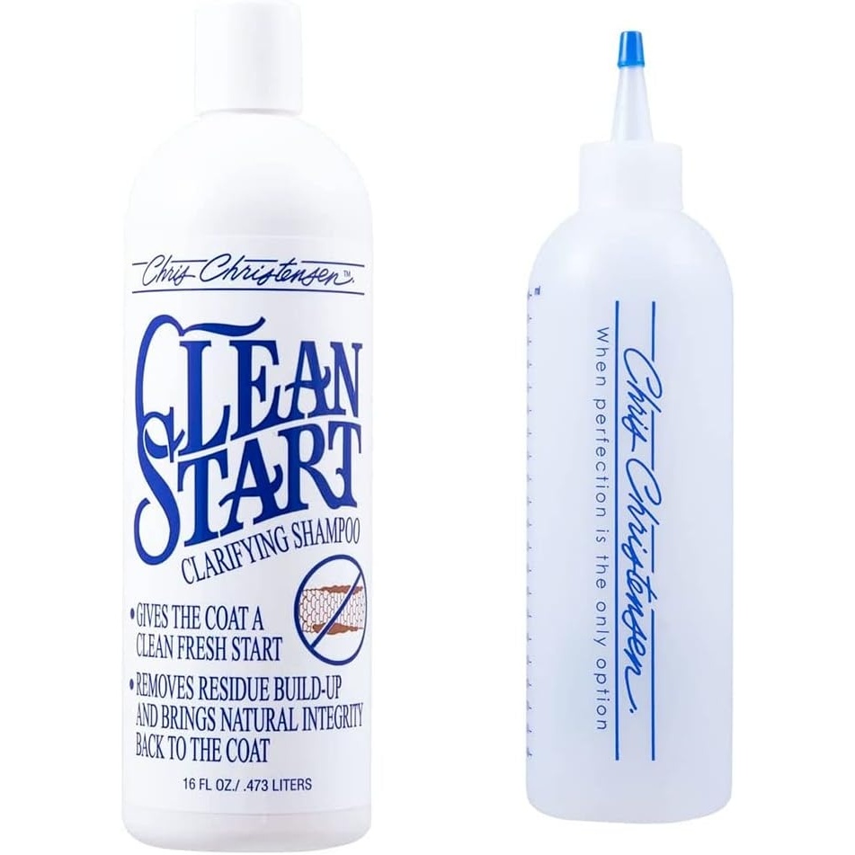 image:imageChris Christensen Applicator Measuring Bottle and Shampoo Concentrate Bundle Applicator Measuring Bottle 20mm Increments Clean Start Clarifying Shampoo Concentrate 16oz Remove Residue Build Up