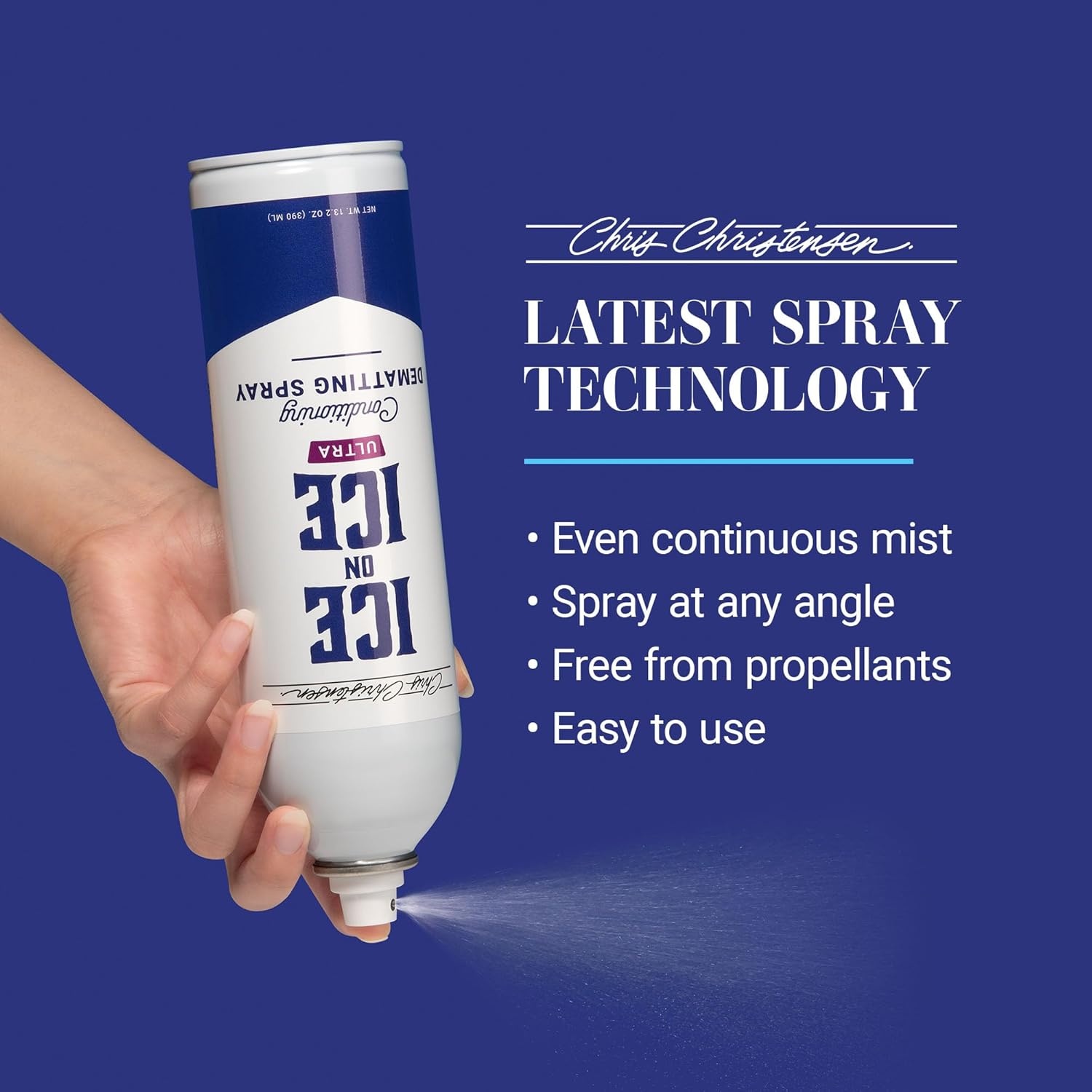 image:imageChris Christensen Ice on Ice Ultra Conditioning Dematting Spray Dog Conditioner Groom Like a Professional Lightweight Formula Dematts amp Detangles Conditions amp Protects Made in the USA 132oz