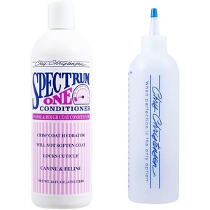 image:imageChris Christensen Applicator Measuring Bottle and Conditioner Concentrate Bundle Applicator Measuring Bottle 20mm Increments  Spectrum One Conditioner Concentrate 16oz Coarse and Rough Coat