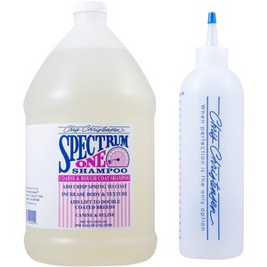 image:imageChris Christensen Applicator Measuring Bottle and Shampoo Concentrate Bundle Applicator Measuring Bottle 20mm Increments  Spectrum One Shampoo Concentrate 1gal Coarse and Rough Coat