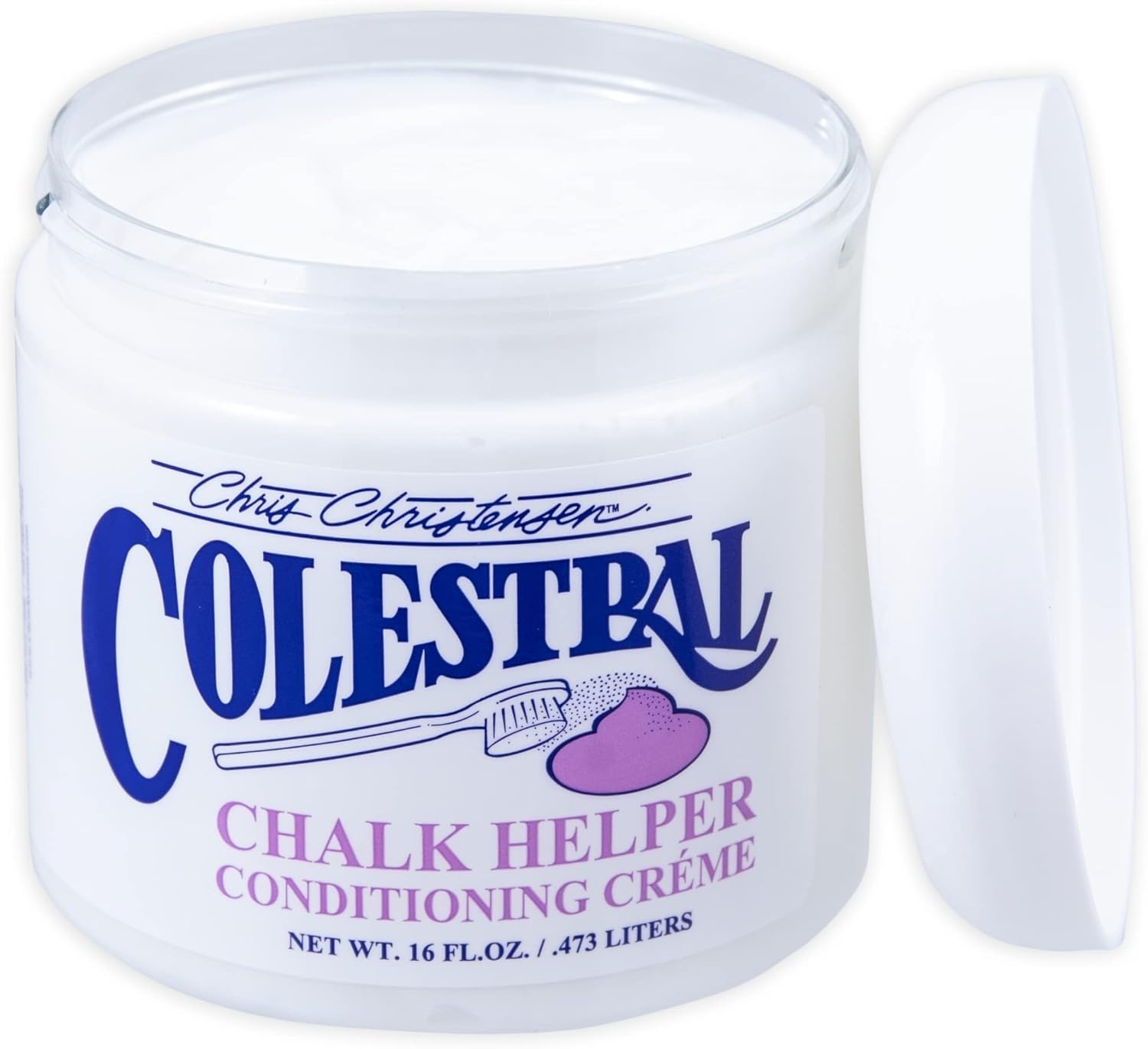 image:imageChris Christensen Grooming Bundle White Ice Chalk 08 oz Colestral Chalk Helper Conditioning Crme 16 oz Groom Like a Professional Made in USA