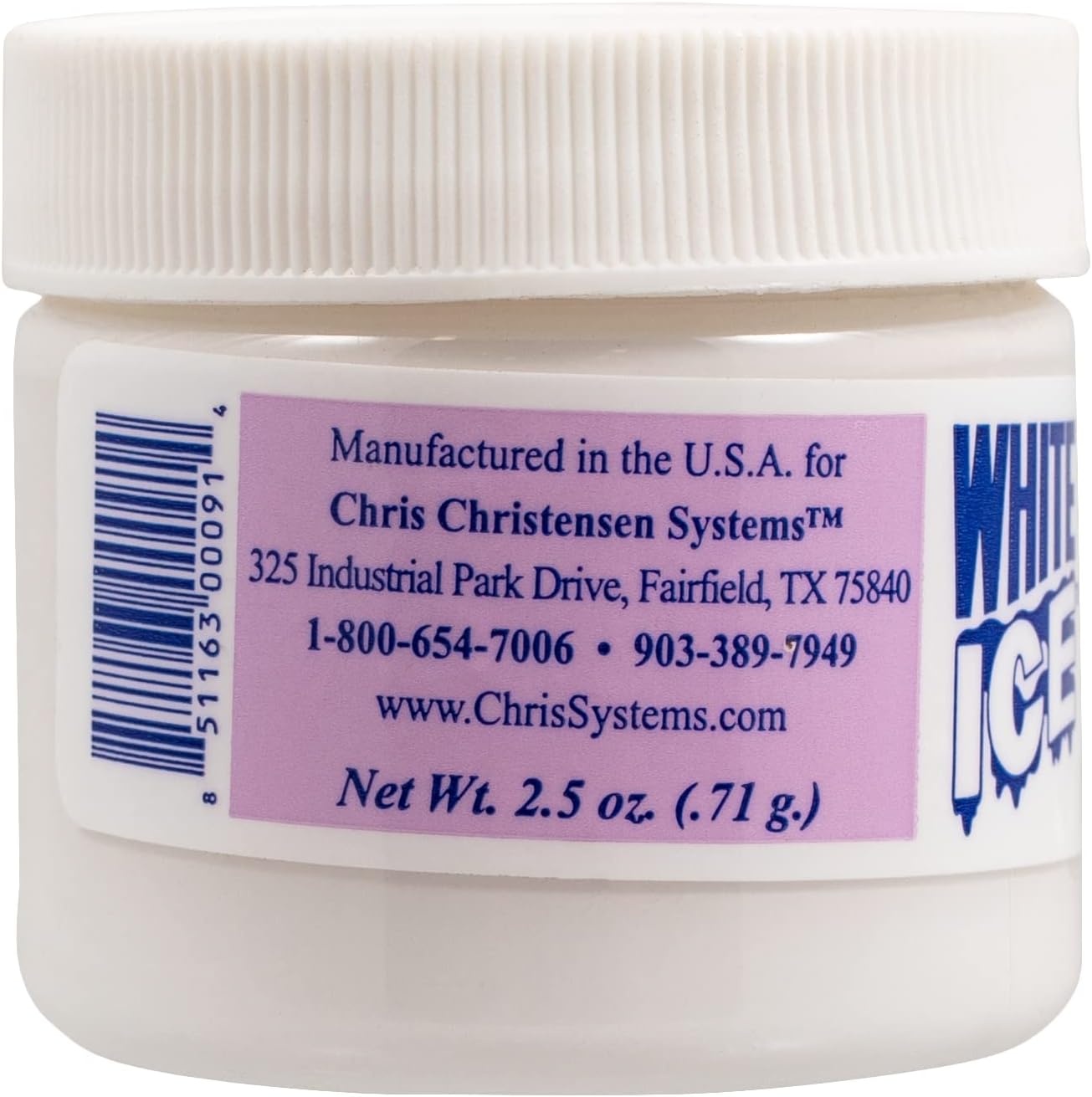 image:imageChris Christensen Ice Crme Cover Up Dog Cosmetics Groom Like a Professional Not Oily or Heavy Dense Pigmentation Crme Cover Up Made in The USA White 25 oz