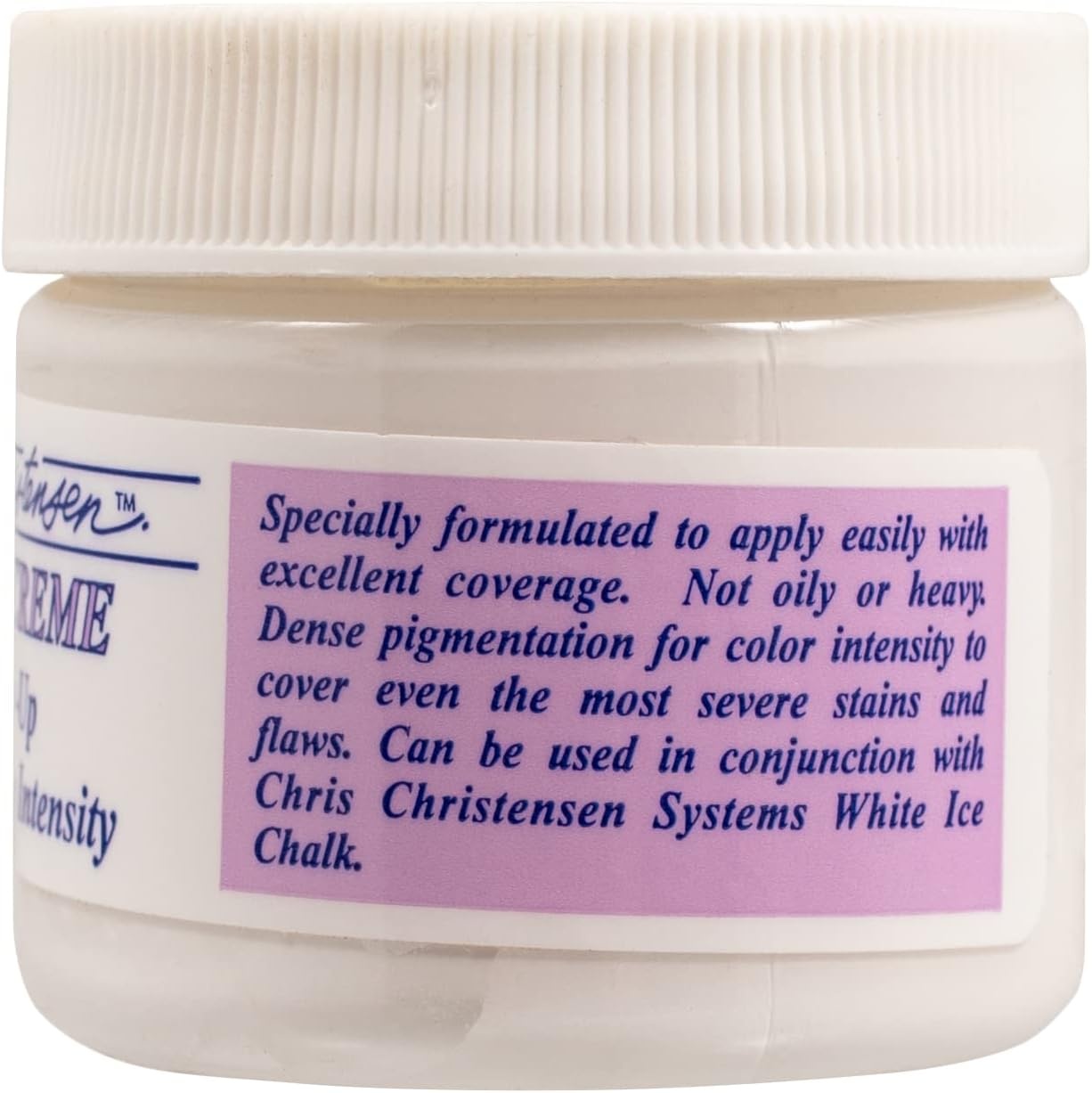 image:imageChris Christensen Ice Crme Cover Up Dog Cosmetics Groom Like a Professional Not Oily or Heavy Dense Pigmentation Crme Cover Up Made in The USA White 25 oz