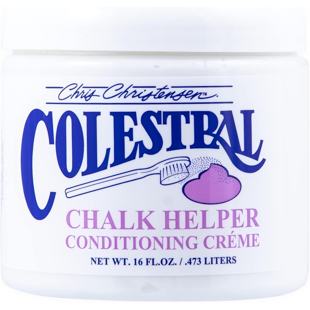 image:imageChris Christensen Colestral Chalk Helper Conditioning Crme Groom Like a Professional Restores Moisture 16 oz Jar