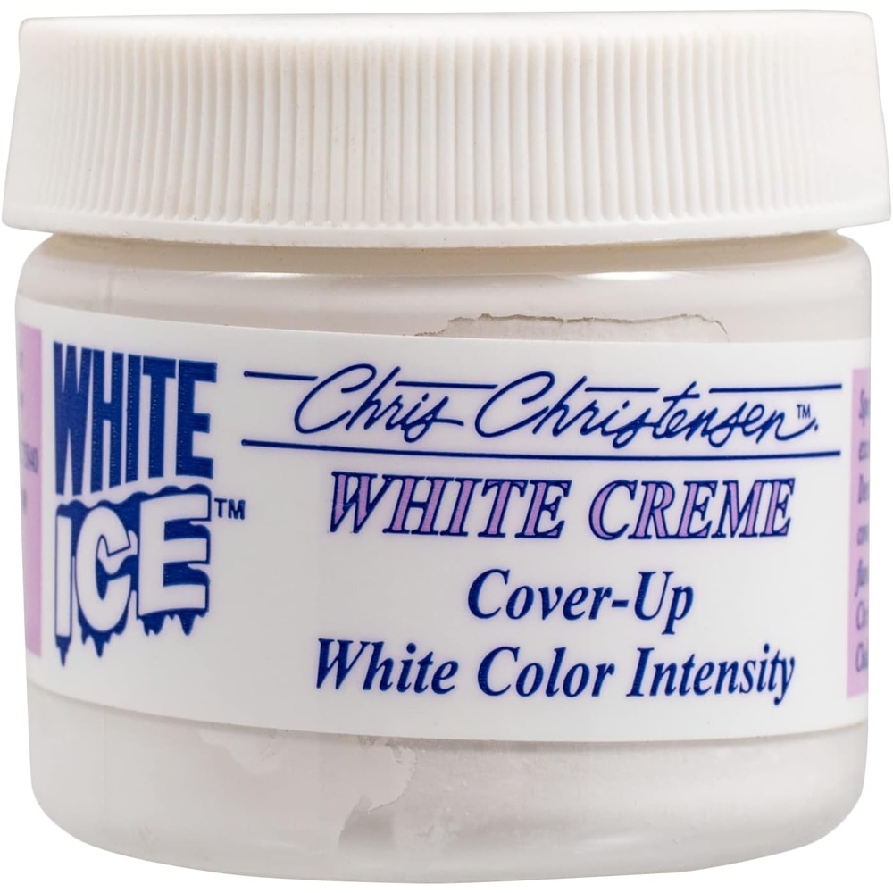 image:imageChris Christensen Ice Crme Cover Up Dog Cosmetics Groom Like a Professional Not Oily or Heavy Dense Pigmentation Crme Cover Up Made in The USA White 25 oz