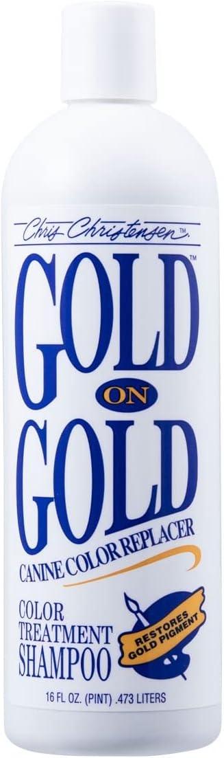 image:imageChris Christensen Gold on Gold Color Treatment Dog Shampoo Groom Like a Professional 16 oz