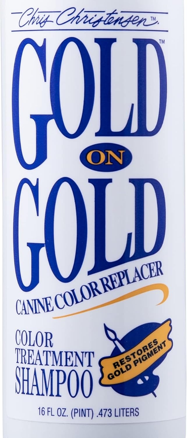 image:imageChris Christensen Gold on Gold Color Treatment Dog Shampoo Groom Like a Professional 16 oz