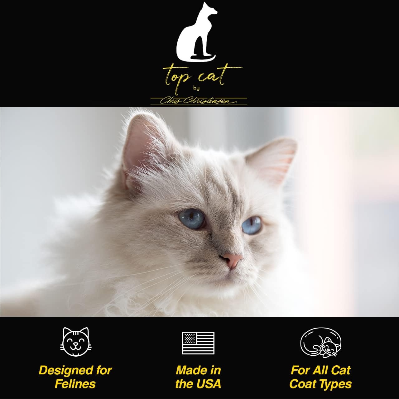 image:imageChris Christensen Top Cat Radiant Red Shampoo for Cats Groom Like a Professional Enhances Red Tones Great for All Coat Types Made in USA 8 oz