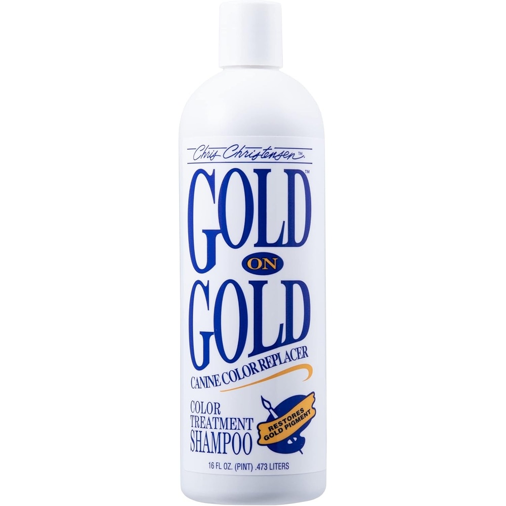 image:imageChris Christensen Gold on Gold Color Treatment Dog Shampoo Groom Like a Professional 16 oz