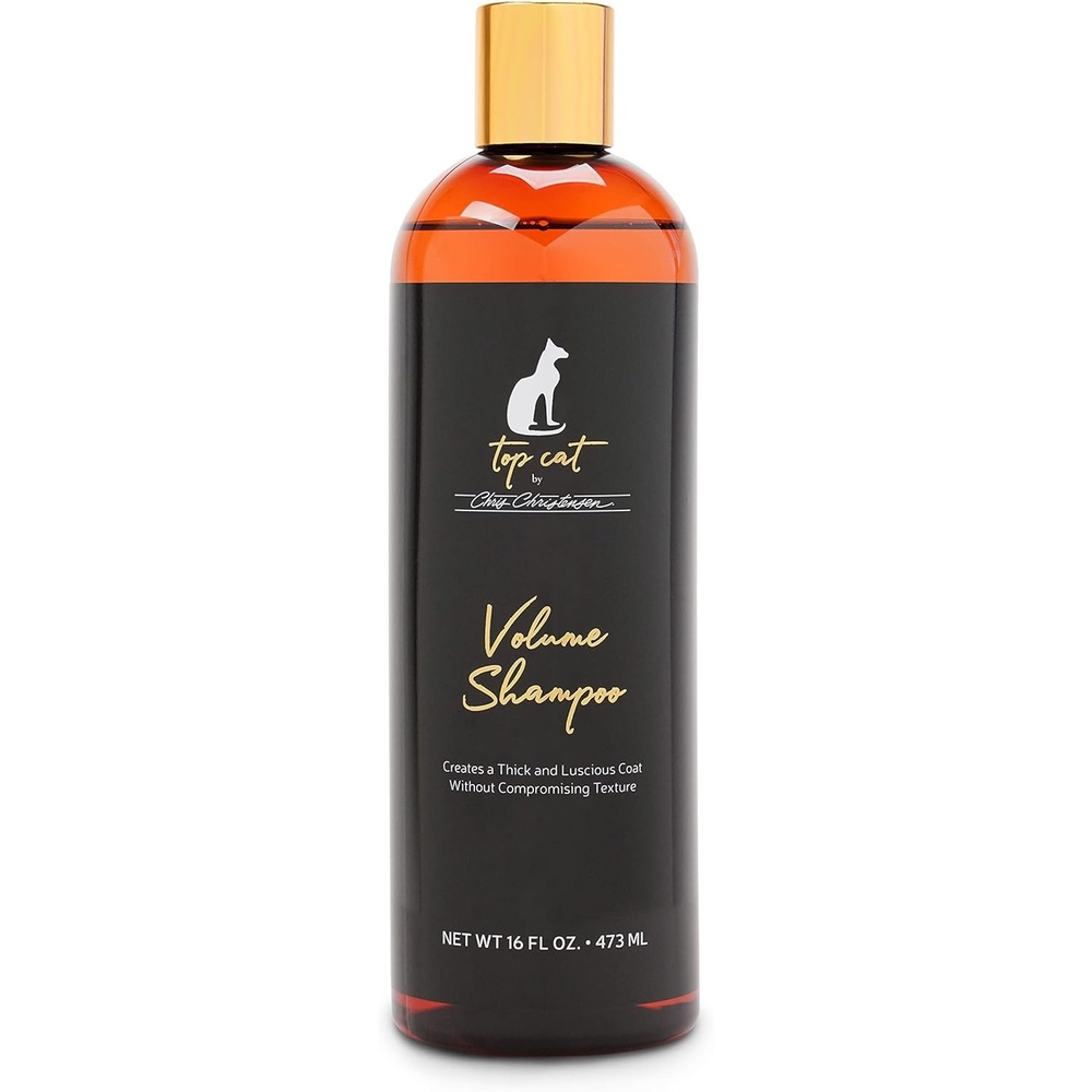 image:imageChris Christensen Top Cat Volume Shampoo for Cats Groom Like a Professional Maintains Coat Texture Adds Volume Made in USA 32 oz