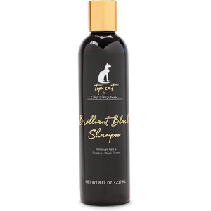 image:imageChris Christensen Top Cat Brilliant Black Shampoo for Cats Groom Like a Professional Removes Red Restores Black Tones Made in USA 8 oz